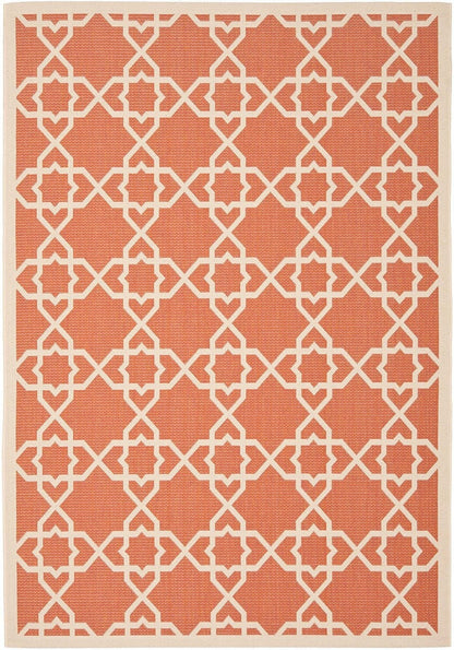 Safavieh Courtyard Cy6032-241 Terracotta / Beige Geometric Area Rug