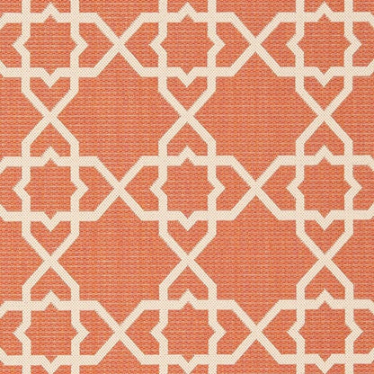 Safavieh Courtyard Cy6032-241 Terracotta / Beige Geometric Area Rug