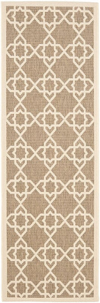 Safavieh Courtyard Cy6032-242 Brown / Beige Geometric Area Rug