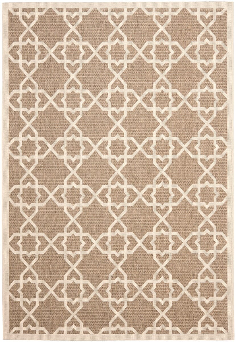 Safavieh Courtyard Cy6032-242 Brown / Beige Geometric Area Rug