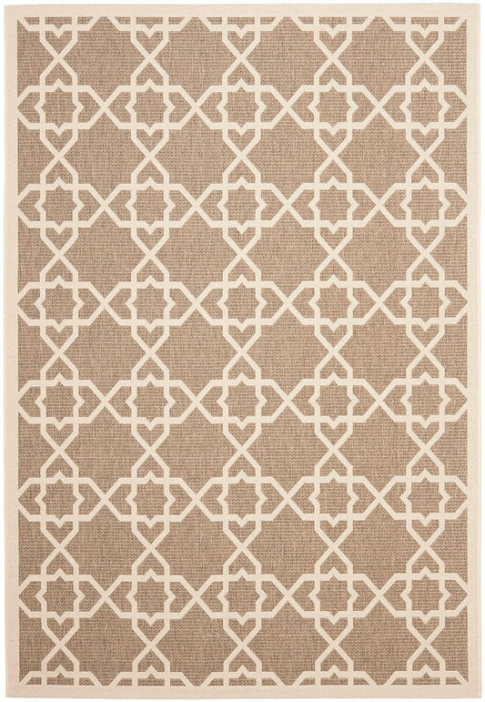 Safavieh Courtyard Cy6032-242 Brown / Beige Geometric Area Rug