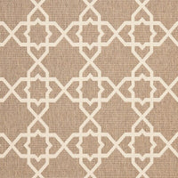 Safavieh Courtyard Cy6032-242 Brown / Beige Geometric Area Rug