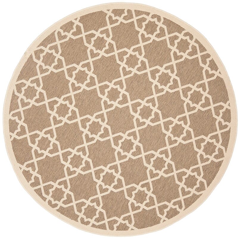 Safavieh Courtyard Cy6032-242 Brown / Beige Geometric Area Rug