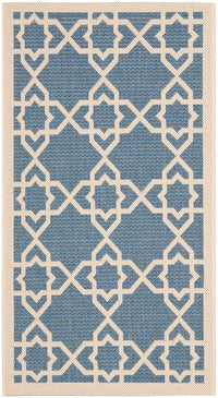 Safavieh Courtyard Cy6032-243 Blue / Beige Geometric Area Rug