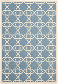 Safavieh Courtyard Cy6032-243 Blue / Beige Geometric Area Rug