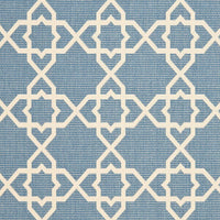 Safavieh Courtyard Cy6032-243 Blue / Beige Geometric Area Rug