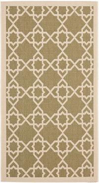 Safavieh Courtyard Cy6032-244 Green / Beige Geometric Area Rug