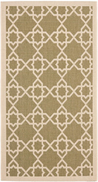 Safavieh Courtyard Cy6032-244 Green / Beige Geometric Area Rug