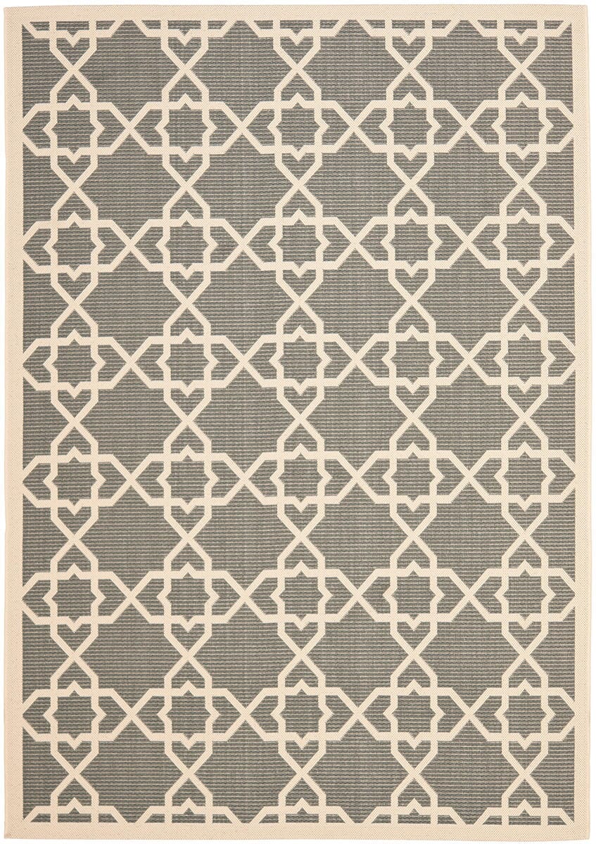 Safavieh Courtyard Cy6032-246 Grey / Beige Geometric Area Rug