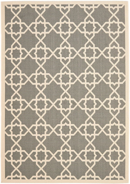 Safavieh Courtyard Cy6032-246 Grey / Beige Geometric Area Rug