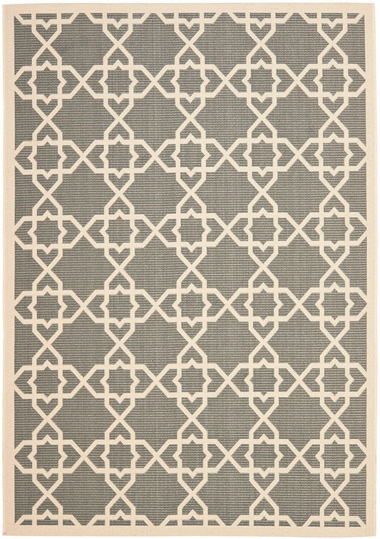 Safavieh Courtyard Cy6032-246 Grey / Beige Geometric Area Rug