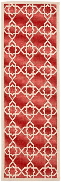 Safavieh Courtyard Cy6032-248 Red / Beige Geometric Area Rug