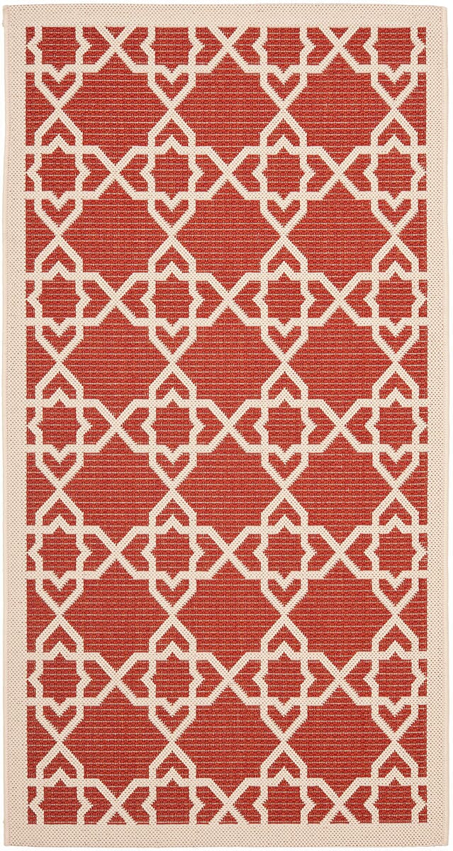 Safavieh Courtyard Cy6032-248 Red / Beige Rugs.