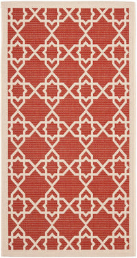 Safavieh Courtyard Cy6032-248 Red / Beige Geometric Area Rug