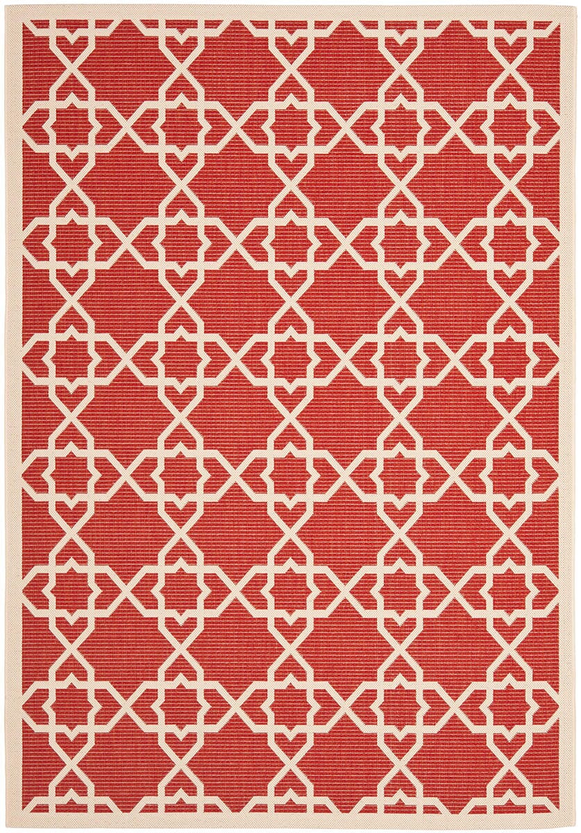 Safavieh Courtyard Cy6032-248 Red / Beige Geometric Area Rug