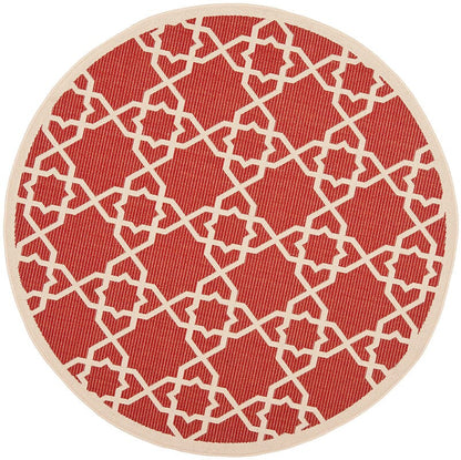 Safavieh Courtyard Cy6032-248 Red / Beige Geometric Area Rug