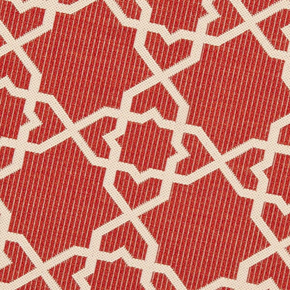 Safavieh Courtyard Cy6032-248 Red / Beige Geometric Area Rug