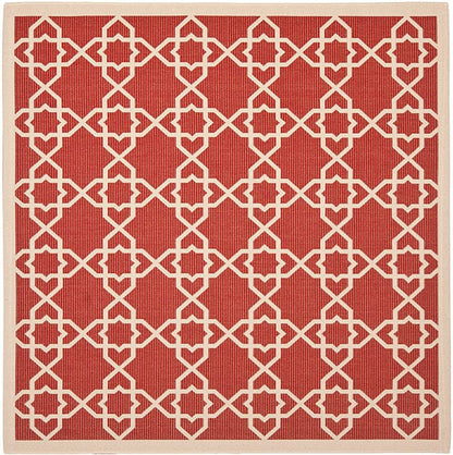 Safavieh Courtyard Cy6032-248 Red / Beige Geometric Area Rug