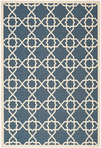 Safavieh Courtyard Cy6032-268 Navy / Beige Geometric Area Rug