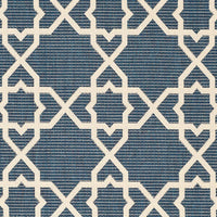 Safavieh Courtyard Cy6032-268 Navy / Beige Geometric Area Rug