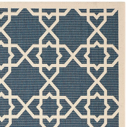 Safavieh Courtyard Cy6032-268 Navy / Beige Geometric Area Rug