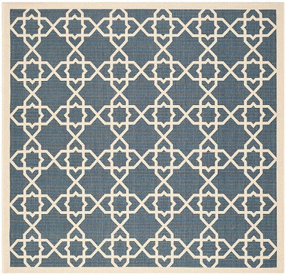 Safavieh Courtyard Cy6032-268 Navy / Beige Geometric Area Rug