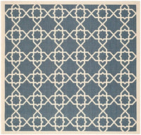 Safavieh Courtyard Cy6032-268 Navy / Beige Geometric Area Rug