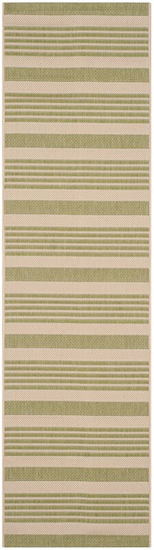 Safavieh Courtyard Cy6062-218 Beige / Sweet Pea Striped Area Rug