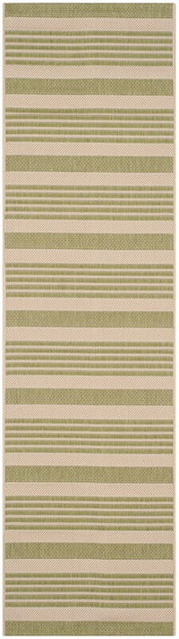 Safavieh Courtyard Cy6062-218 Beige / Sweet Pea Striped Area Rug