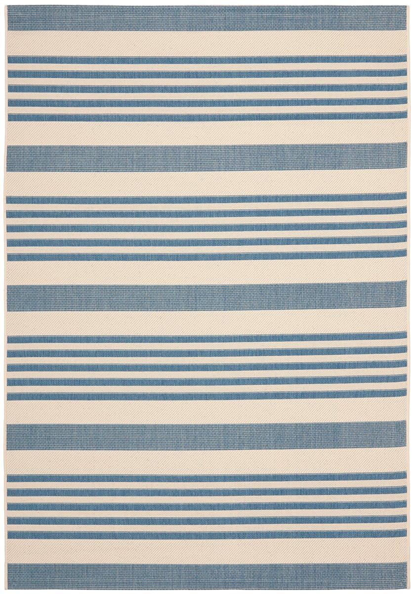 Safavieh Courtyard Cy6062-233 Beige / Blue Striped Area Rug