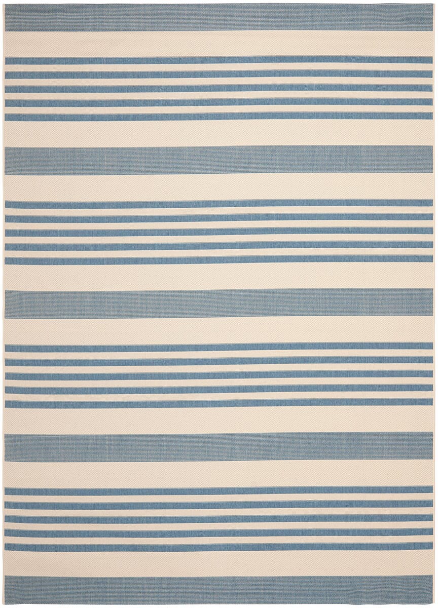 Safavieh Courtyard Cy6062-233 Beige / Blue Striped Area Rug