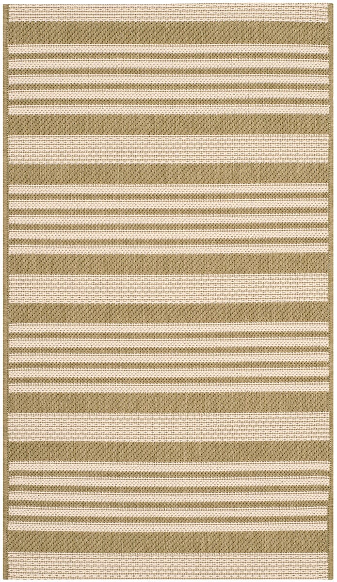 Safavieh Courtyard Cy6062-244 Green / Beige Striped Area Rug