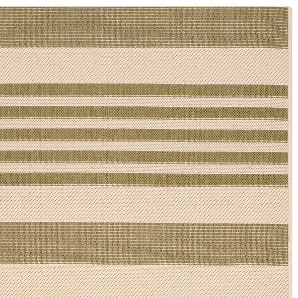 Safavieh Courtyard Cy6062-244 Green / Beige Striped Area Rug