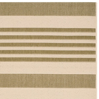 Safavieh Courtyard Cy6062-244 Green / Beige Striped Area Rug