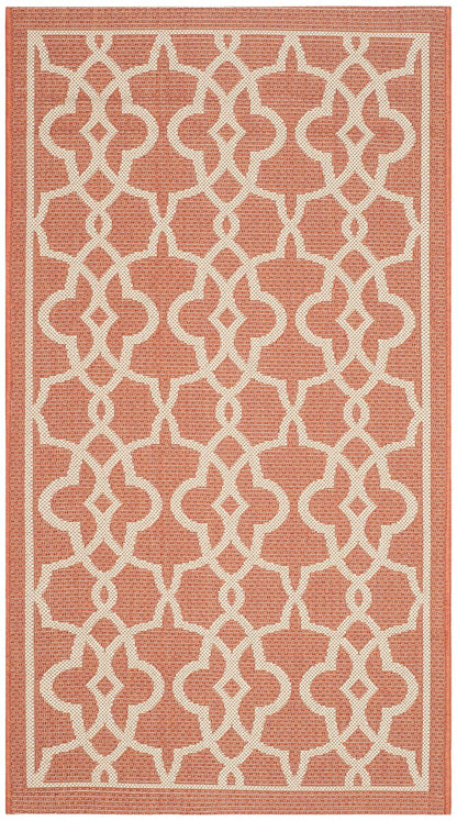 Safavieh Courtyard Cy6071-241 Terracotta / Beige Geometric Area Rug