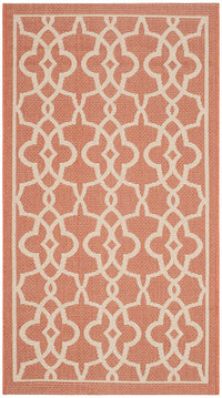 Safavieh Courtyard Cy6071-241 Terracotta / Beige Geometric Area Rug