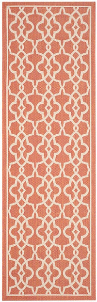 Safavieh Courtyard Cy6071-241 Terracotta / Beige Geometric Area Rug