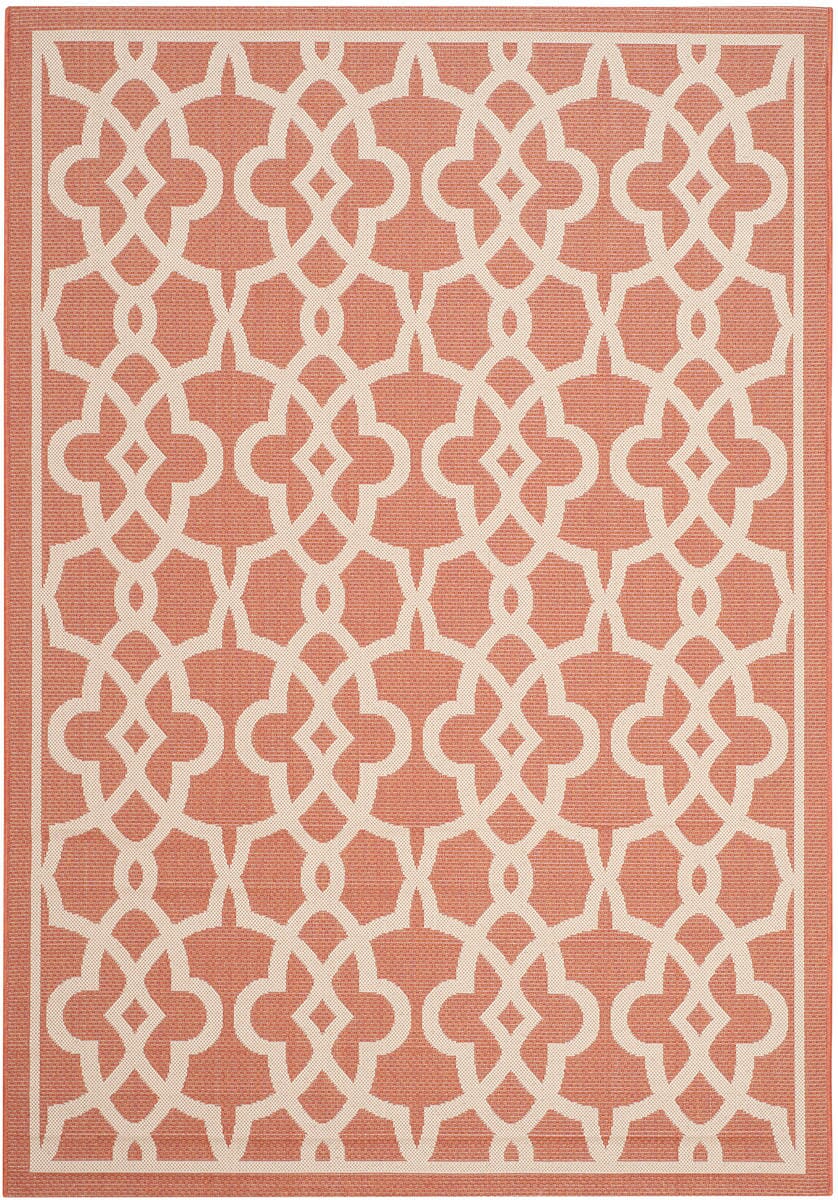 Safavieh Courtyard Cy6071-241 Terracotta / Beige Geometric Area Rug