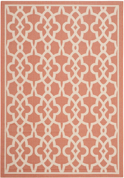 Safavieh Courtyard Cy6071-241 Terracotta / Beige Geometric Area Rug