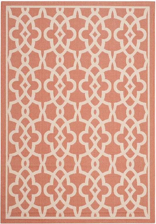 Safavieh Courtyard Cy6071-241 Terracotta / Beige Geometric Area Rug