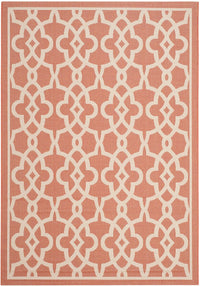 Safavieh Courtyard Cy6071-241 Terracotta / Beige Geometric Area Rug