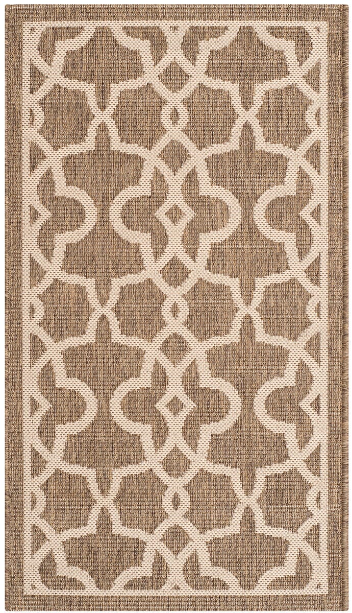 Safavieh Courtyard Cy6071-242 Mocha / Beige Geometric Area Rug