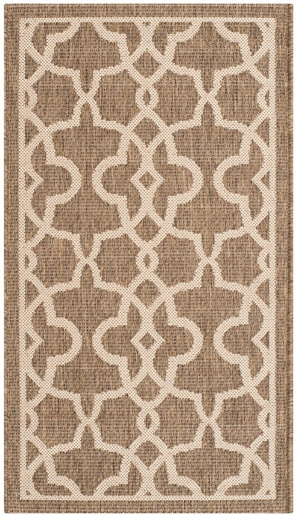 Safavieh Courtyard Cy6071-242 Mocha / Beige Geometric Area Rug