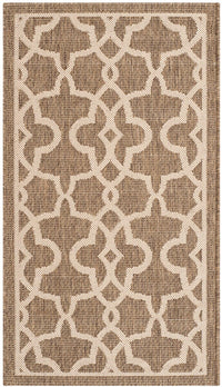 Safavieh Courtyard Cy6071-242 Mocha / Beige Geometric Area Rug