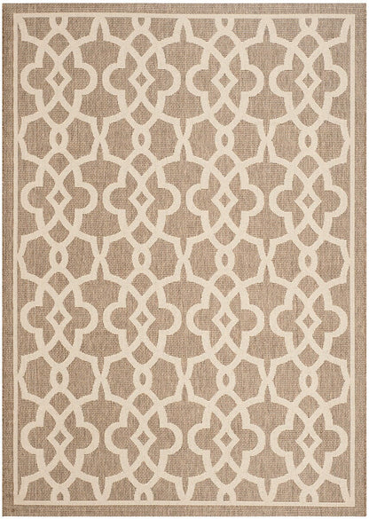 Safavieh Courtyard Cy6071-242 Mocha / Beige Geometric Area Rug