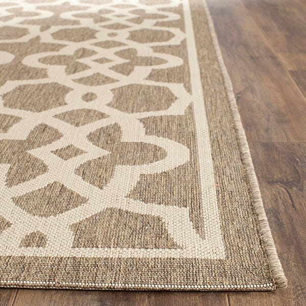 Safavieh Courtyard Cy6071-242 Mocha / Beige Geometric Area Rug