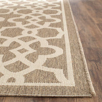 Safavieh Courtyard Cy6071-242 Mocha / Beige Geometric Area Rug