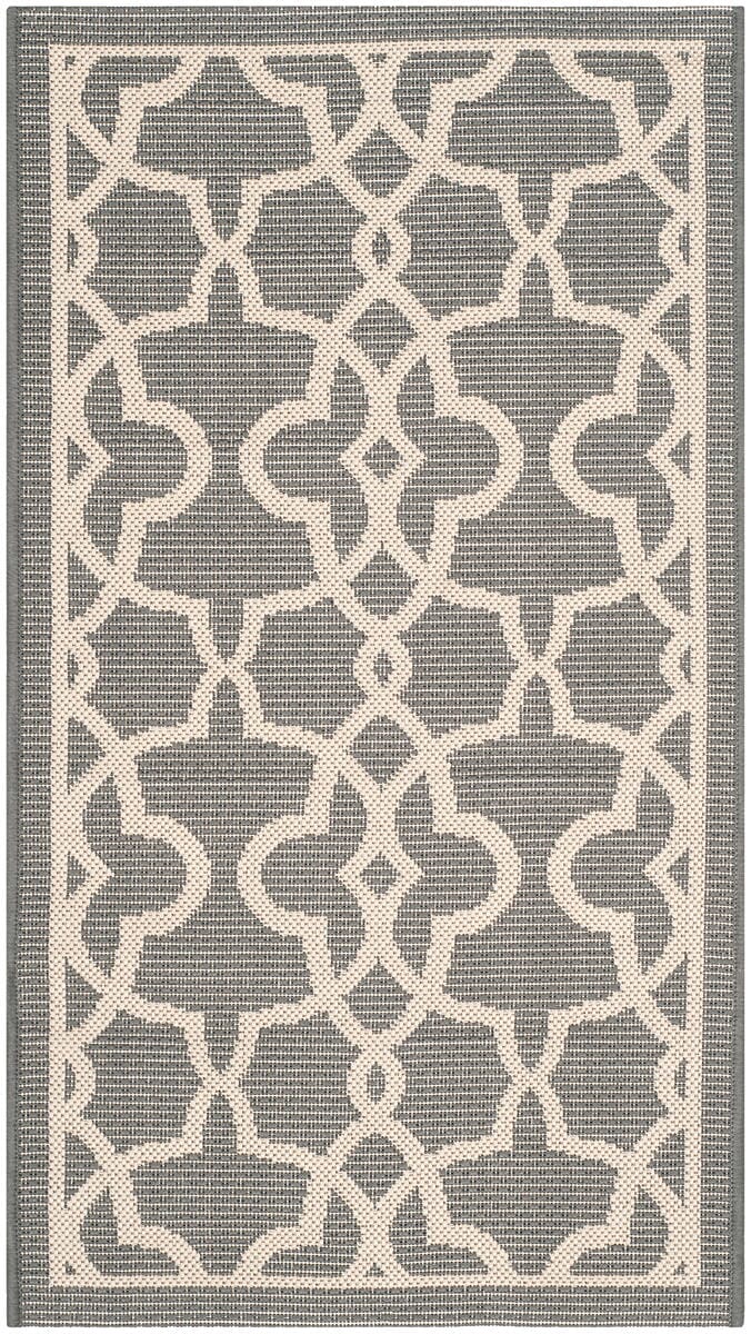 Safavieh Courtyard Cy6071-246 Grey / Beige Geometric Area Rug