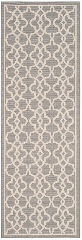 Safavieh Courtyard Cy6071-246 Grey / Beige Geometric Area Rug