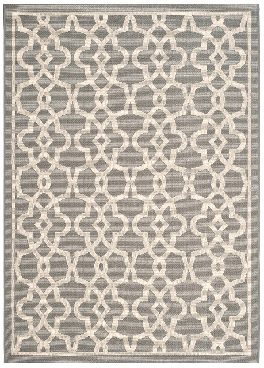 Safavieh Courtyard Cy6071-246 Grey / Beige Geometric Area Rug